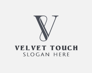 Infinity Elegant Boutique Letter V logo design