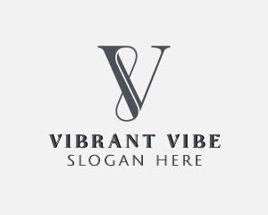 Infinity Elegant Boutique Letter V logo design