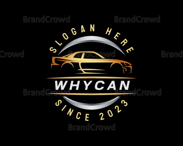 Sports Car Garage Logo