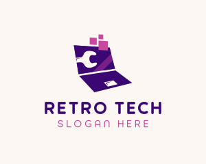 Tech Computer Laptop  logo design