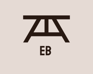 Center Table - Wood Picnic Table logo design