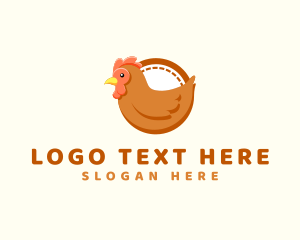 Meat Shop - Chicken Hen Poultry logo design