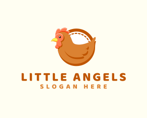 Meat Shop - Chicken Hen Poultry logo design