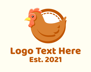 Poultry - Brown Hen Poultry logo design