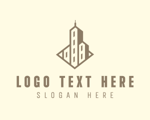 Interior Designer - Building High Rise Skyscraper logo design