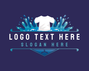 Outfit - T-Shirt Laundry Cleaning logo design