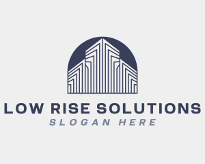 Low Rise - Architectural Building Structure logo design