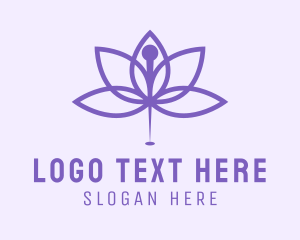 Therapy - Wellness Acupuncture Needle logo design