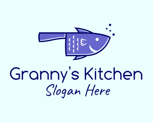 Seafood Fish Knife logo design