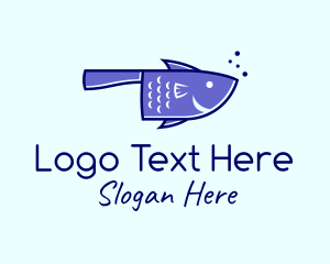 Seafood Fish Knife Logo