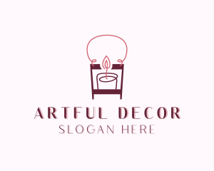 Spa Candle Decoration logo design