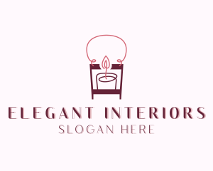 Spa Candle Decoration logo design