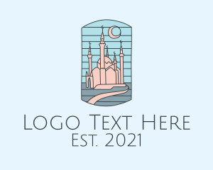 Palace - Arabic Palace Landmark logo design