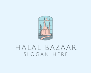 Arabic Palace Landmark  logo design