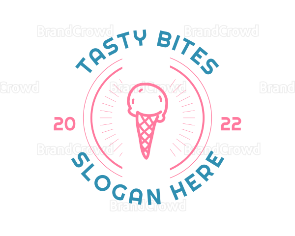 Ice Cream Gelato Logo