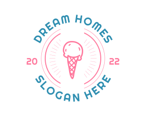 Ice Cream Gelato Logo