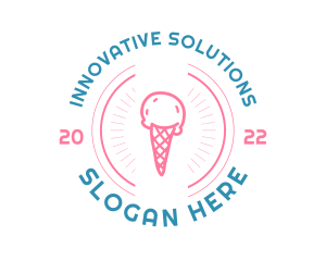 Ice Cream Gelato Logo