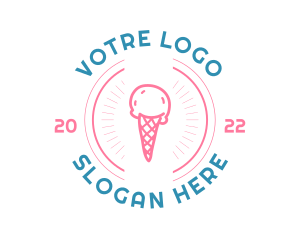 Ice Cream Gelato Logo