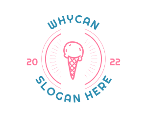 Ice Cream Gelato Logo