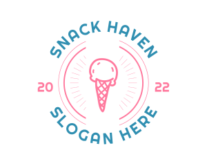 Ice Cream Gelato logo design