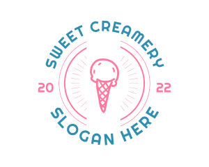 Ice Cream Gelato logo design