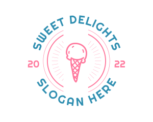 Ice Cream Gelato logo design