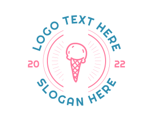 Ice Cream Gelato Logo
