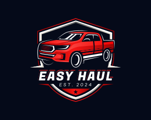 Hauling Pickup Truck logo design