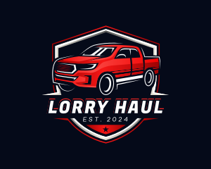 Hauling Pickup Truck logo design