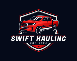 Hauling - Hauling Pickup Truck logo design