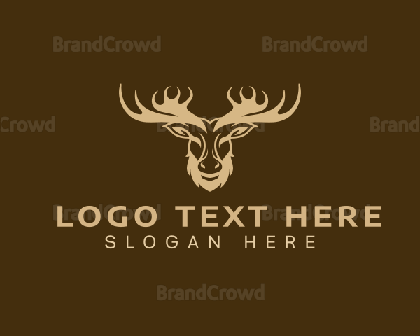 Moose Antler Wildlife Logo