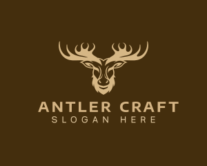 Antlers - Moose Antler Wildlife logo design