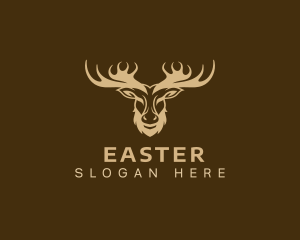 Antler - Moose Antler Wildlife logo design