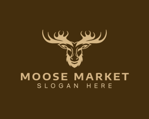 Moose Antler Wildlife logo design