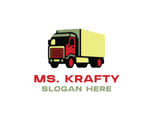 Truck Logistics Delivery Logo