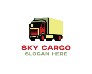 Truck Logistics Delivery logo design