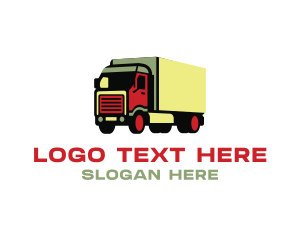 Transportation - Truck Logistics Delivery logo design