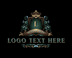 Luxurious - Ornamental Crown Crest logo design