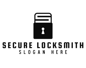 Locksmith - Keyhole Padlock Letter S logo design