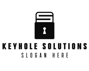 Keyhole - Keyhole Padlock S logo design