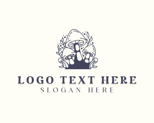 Therapeutic - Mushroom Organic Fungus logo design