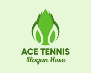 Tennis - Flaming Tennis Ball logo design