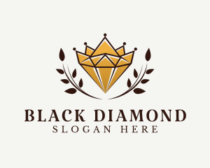 Luxury Crown Jewelry Diamond logo design