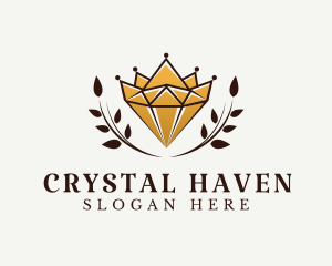 Luxury Crown Jewelry Diamond logo design