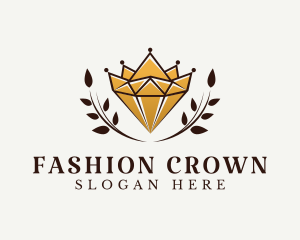 Luxury Crown Jewelry Diamond logo design