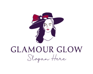 Glamour - Glamour Hat Lady logo design