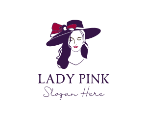 Glamour Hat Lady logo design