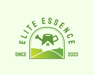 Lawn Care - Lawn Watering Can logo design