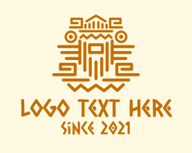 Sculpture - Mayan Tribe Sculpture logo design