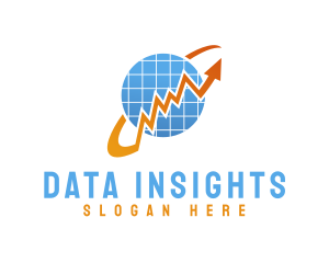 Statistics Chart Arrow logo design